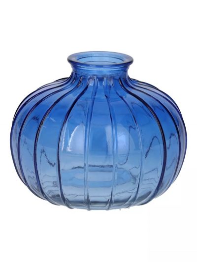 Mini Florero Azul Redondo S